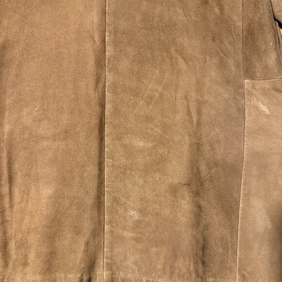 vintage cresco 70s leather suede coat 38 unisex boho romantic medium/large - Picture 7 of 7